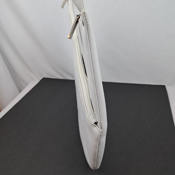 Hobo International White Shoulder Bag Asymmetrical Minimalist Design - Picture 4 of 16